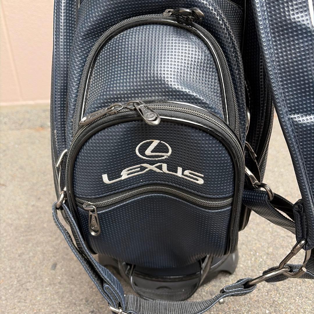 LEXUS レクサス　ゴルフバッグ　キャディバッグ ネイビー　そこそこ美品❗️