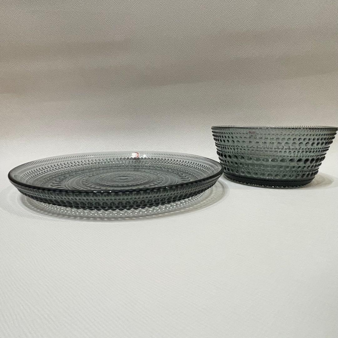 イッタラ　カステヘルミ　プレート17㎝ & ボウル230㎖ 2点セット　グレー