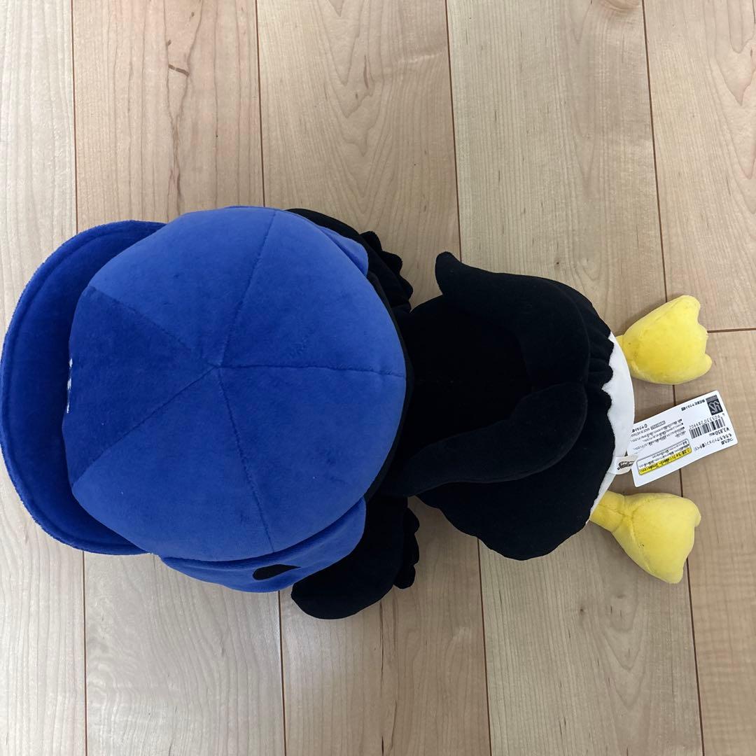 東京ヤクルトスワローズ つば九郎　 もちもちクッション 寝そべり