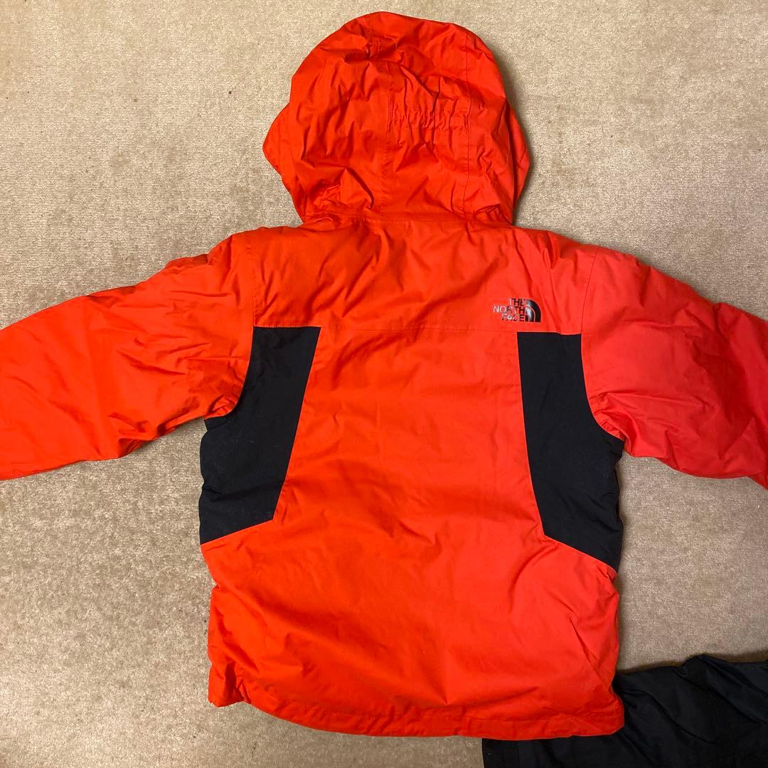 【USED】ノースフェイス★キッズ/スキーウェアセットアップ110〜120cm