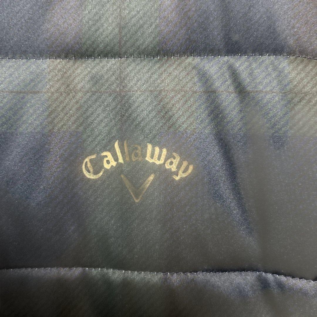 Callaway レディースジャケット ダークグリーン美品　チェック柄LLサイズ