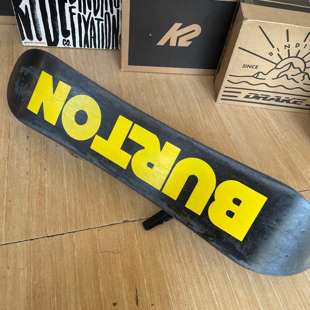 BURTON　キッズスノーボードセット　100cm　バートン　バイン付3点セット