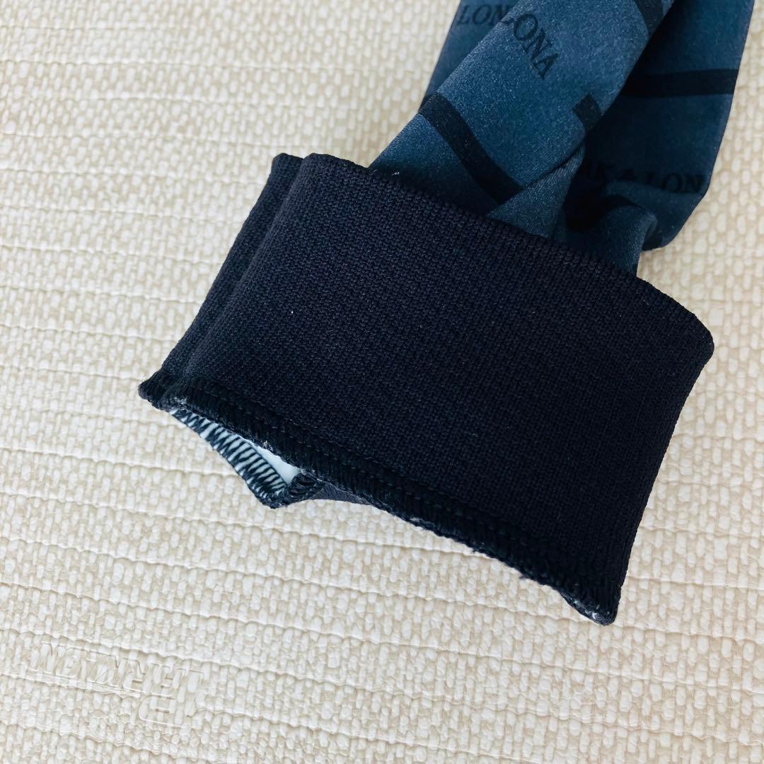 【美品】マークアンドロナ ポロシャツ 長袖 裏起毛 ロゴ メッシュ コード 46