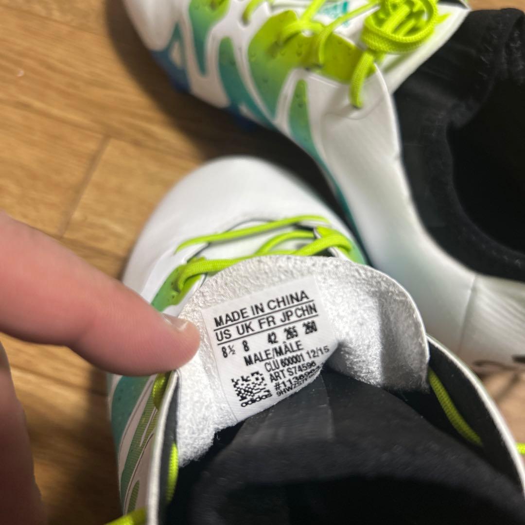試着のみadidas X 15.1 サッカースパイク26.5cm