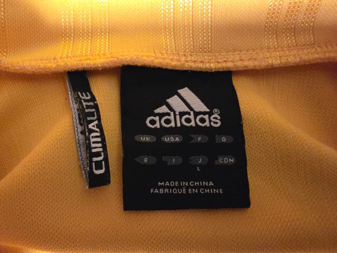 adidas ジャージ上下セット イエロー/ブラック