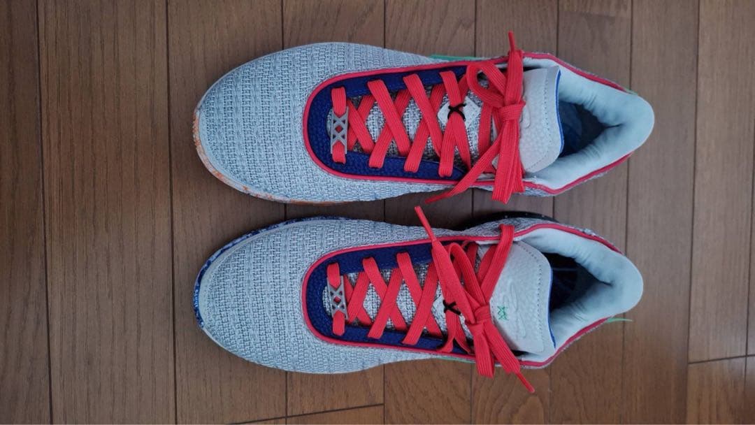 Nike バスケットボールシューズ グレー/ブルー/レッド レブロン20