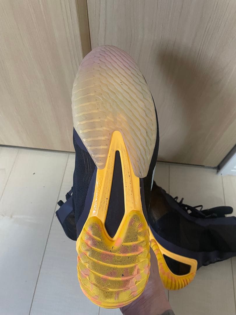 adidas ボクシングシューズ ハイカット 黒紫
