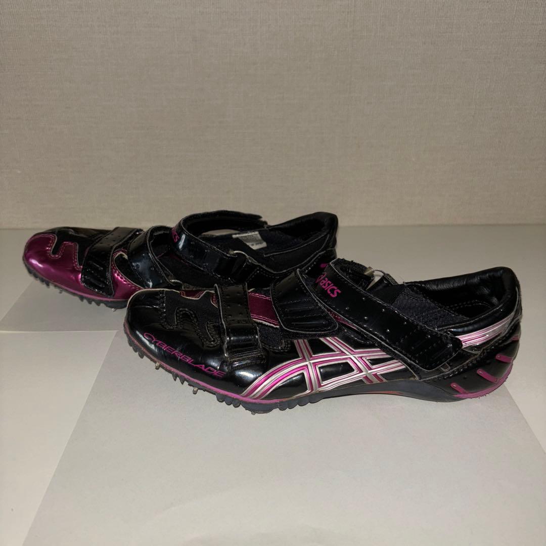 アシックス CYBERBLADE 陸上スパイク 24cm 短距離 タータン用