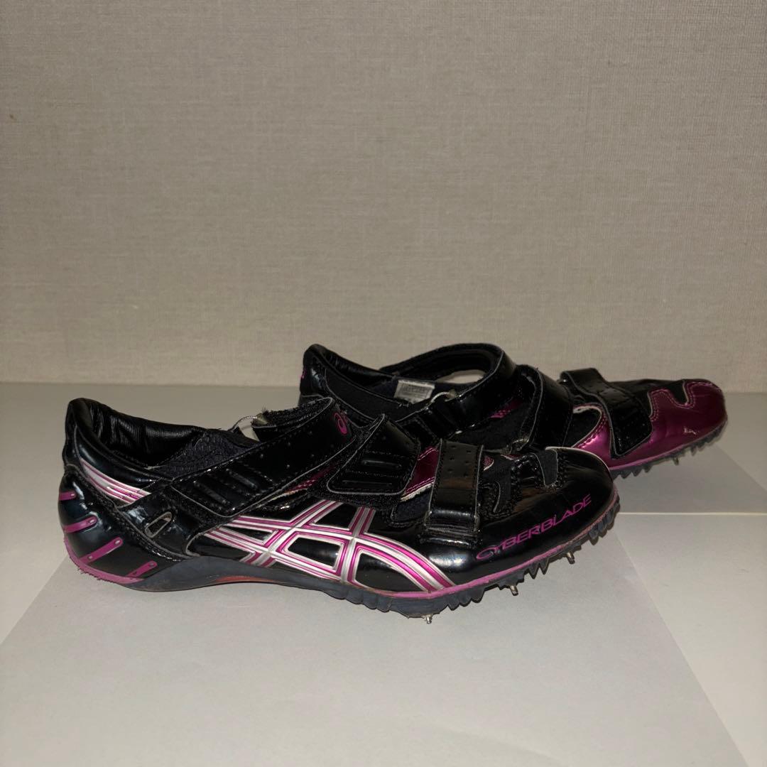 アシックス CYBERBLADE 陸上スパイク 24cm 短距離 タータン用