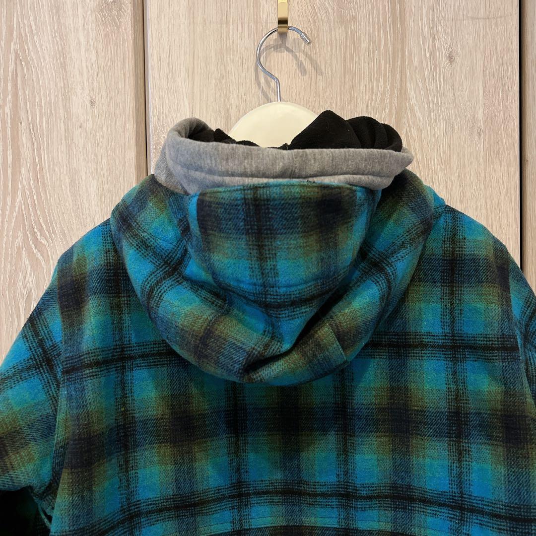 BURTON スノーボードウェア上【S】バートン　ブルーチェック　布生地