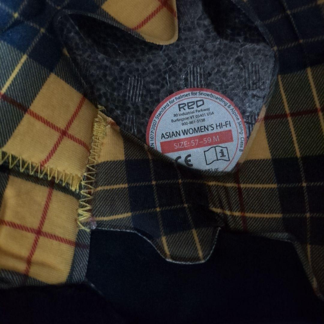 レディース BURTON RED AIR ヘルメット チャコールグレー/チェック