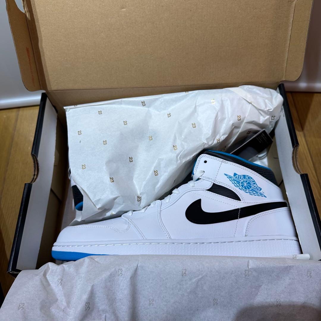AJ1 mid レーザーブルー 32cm 箱付新品 エアジョーダン
