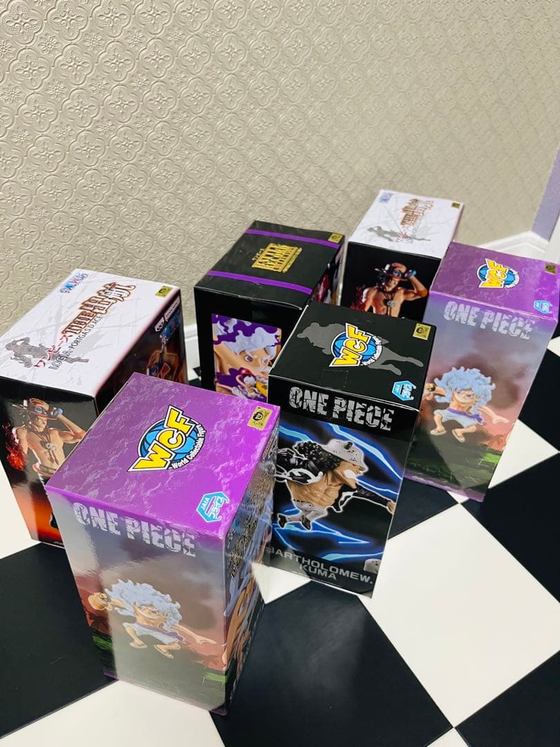 ワンピース フィギュア 6点セット ルフィ ギア5 エース ワーコレ プライズ