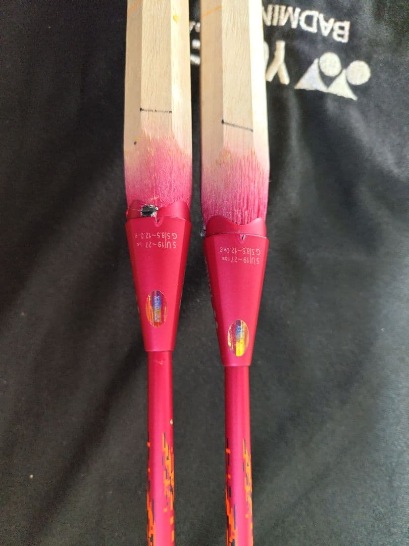 2本セット　YONEX ナノフレア700　修理ラケット　5U5