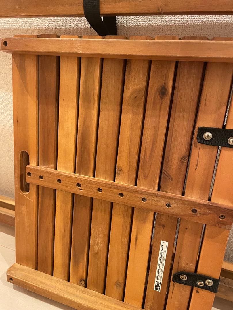 木製折りたたみアウトドアテーブル