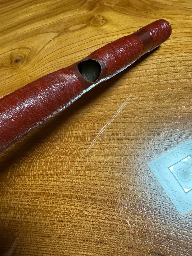 龍笛 竹製 朱塗り 雅楽 神楽
