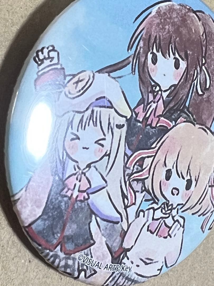リトルバスターズ！　鈴＆小毬＆クドリャフカ　缶バッジ　1個