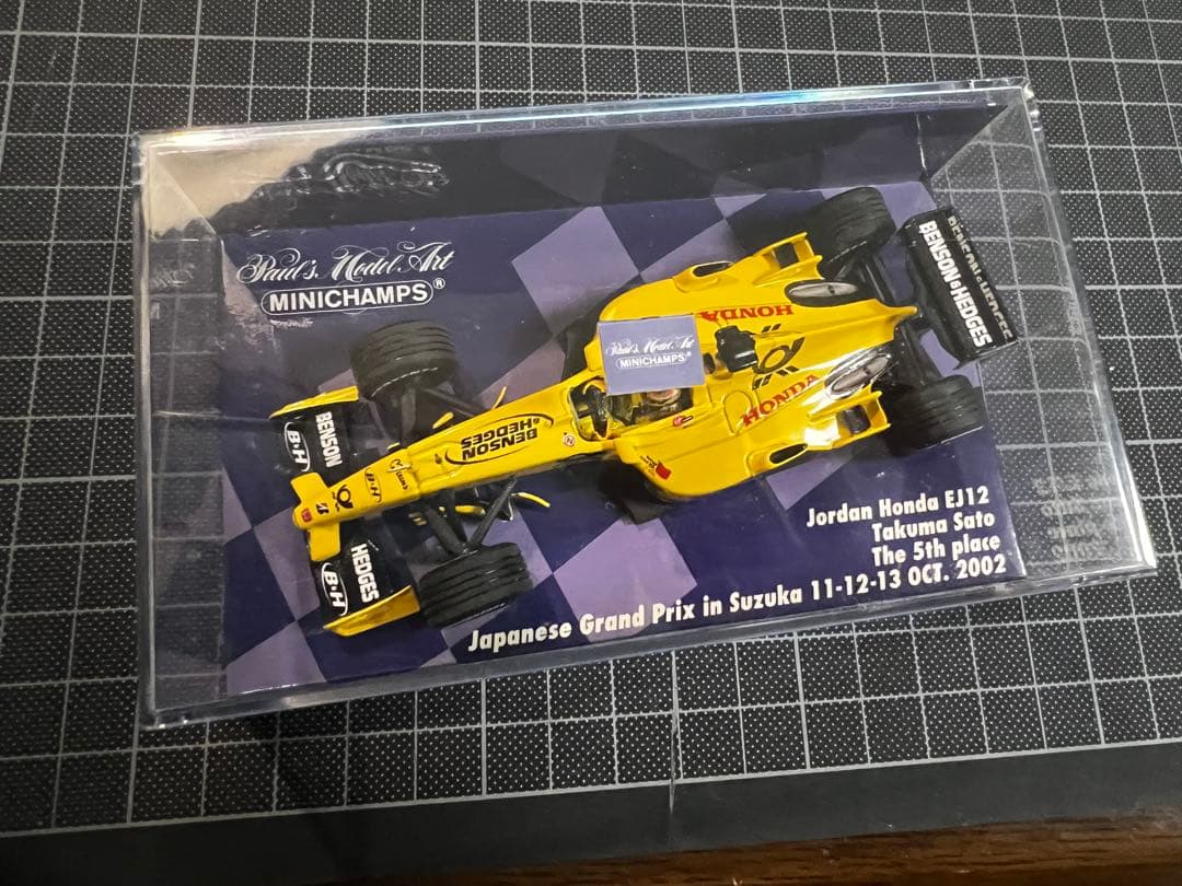 1/43ジョーダンホンダ EJ12 佐藤琢磨　鈴鹿サーキット限定パッケージ青箱