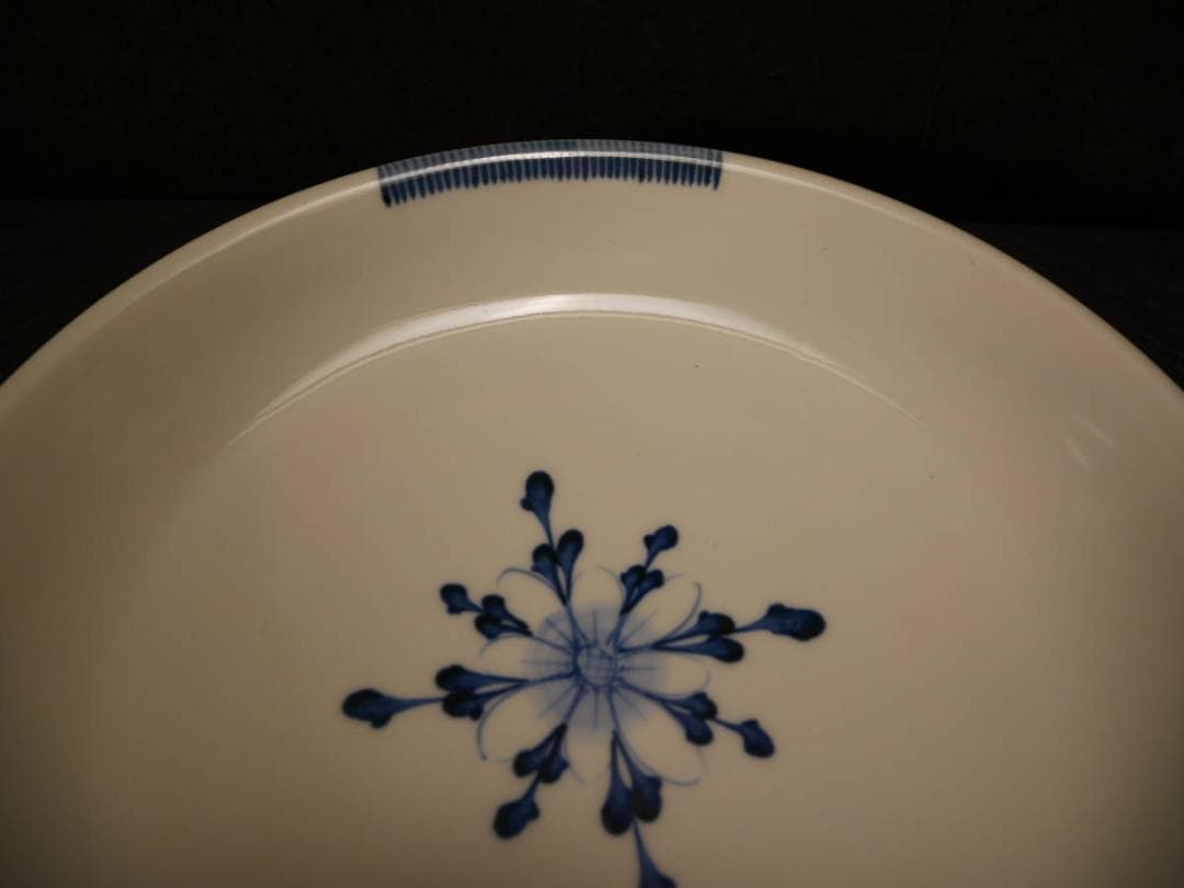 限定値下　長期保管品　有森　砥部　皿　陶器　高さ5.3㎝　幅28㎝　4407