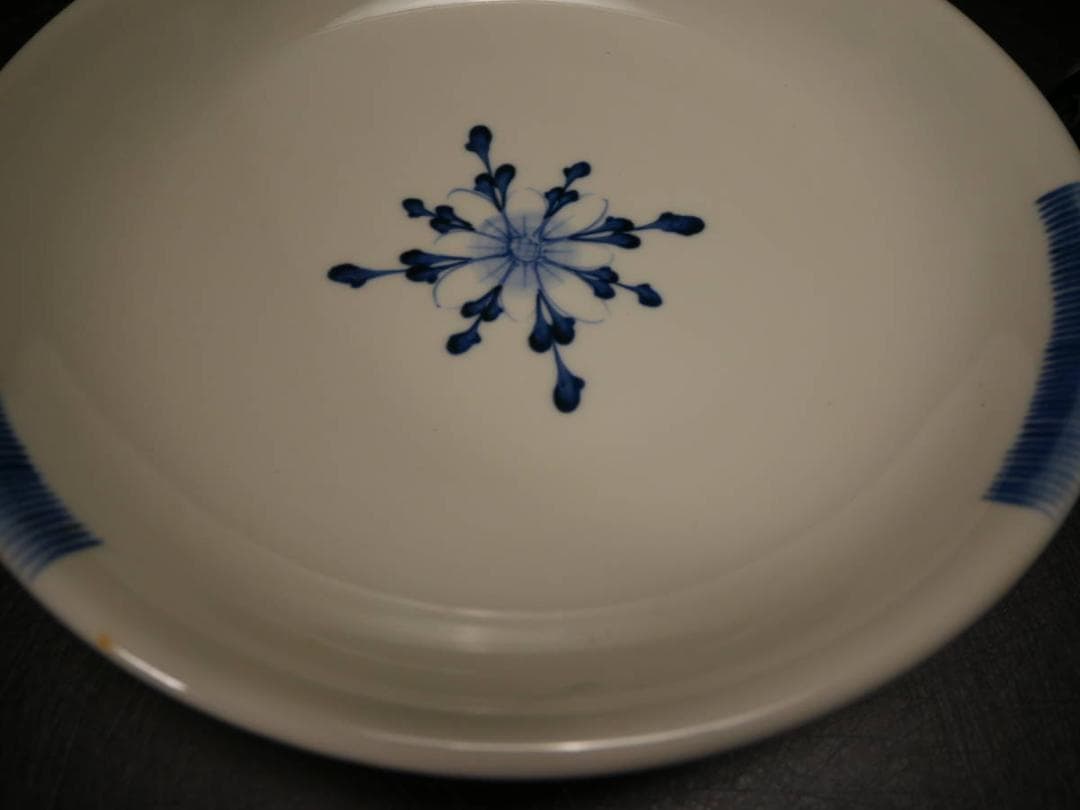 限定値下　長期保管品　有森　砥部　皿　陶器　高さ5.3㎝　幅28㎝　4407