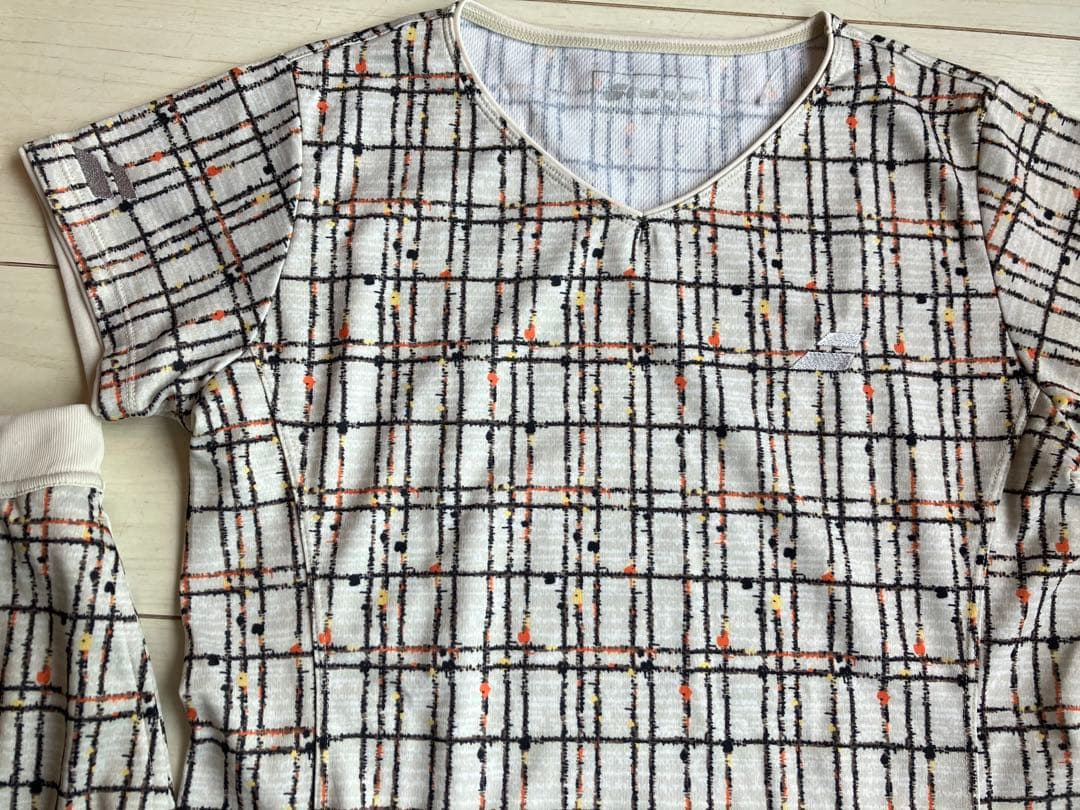 新品＊Babolatバボラ＊チェック柄のお洒落なテニスウェア上下セットアップ