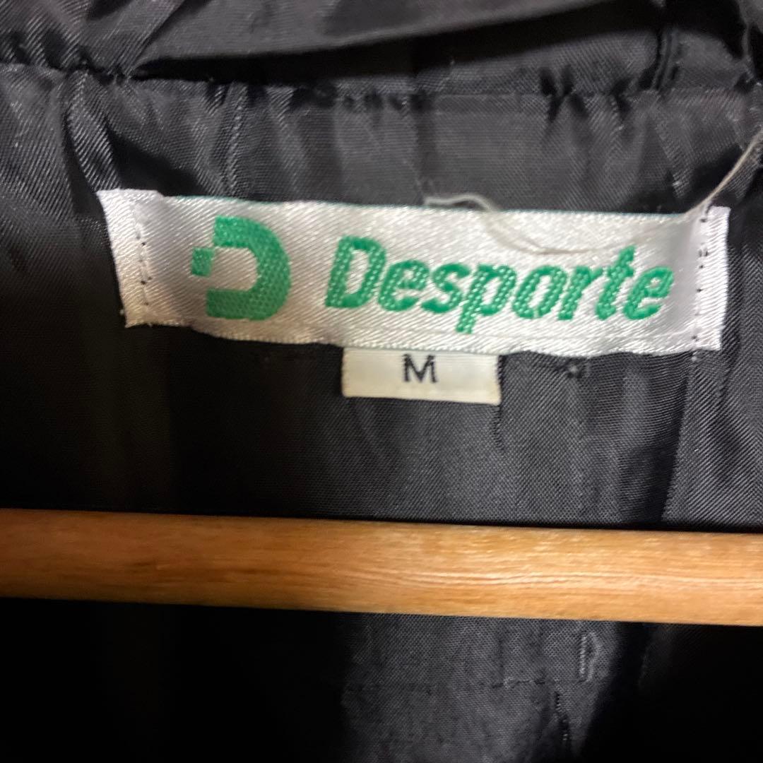 Desporte ブラック ベンチコート フード付き