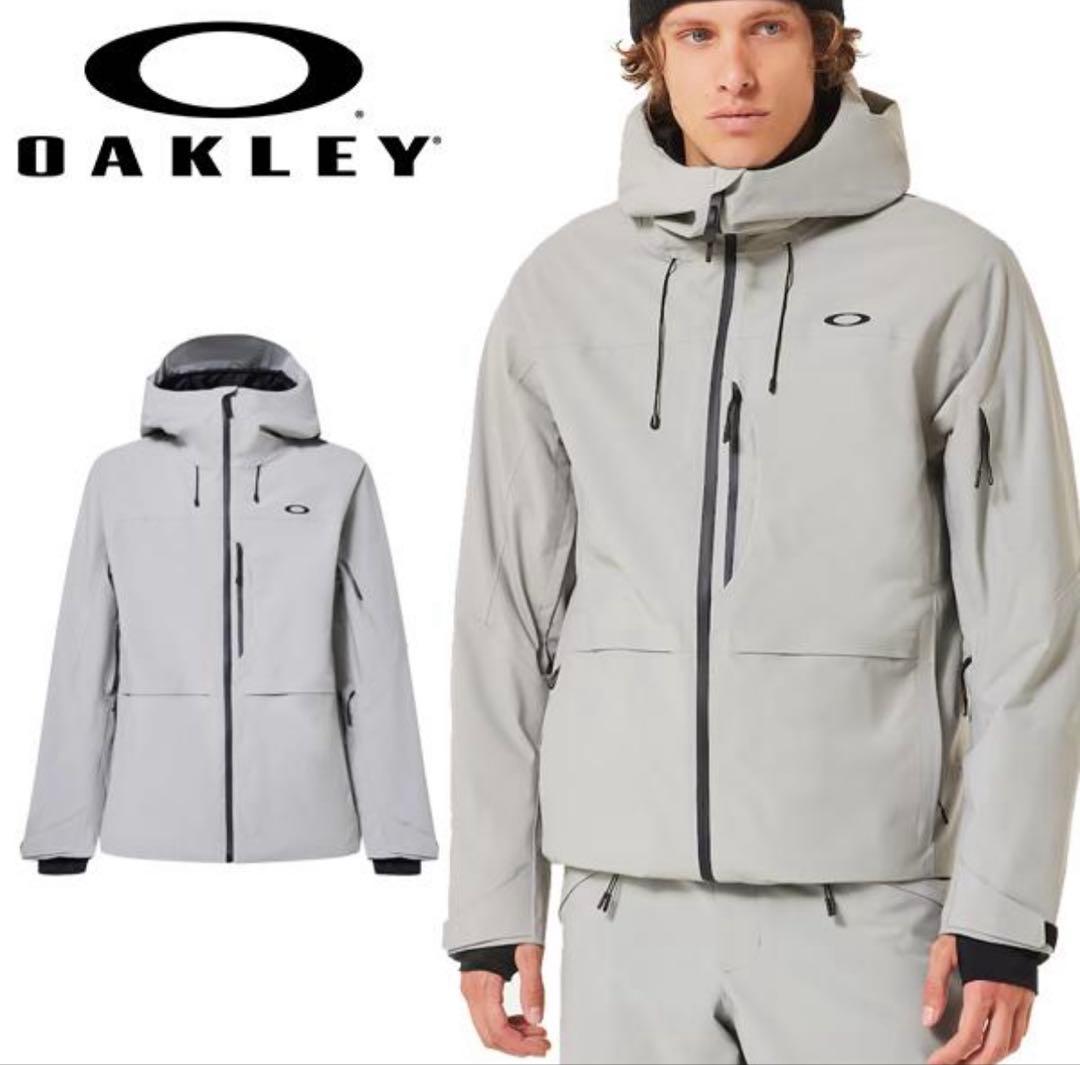 【上下セット】OAKLEY スノーボード ウェア メンズ グレー