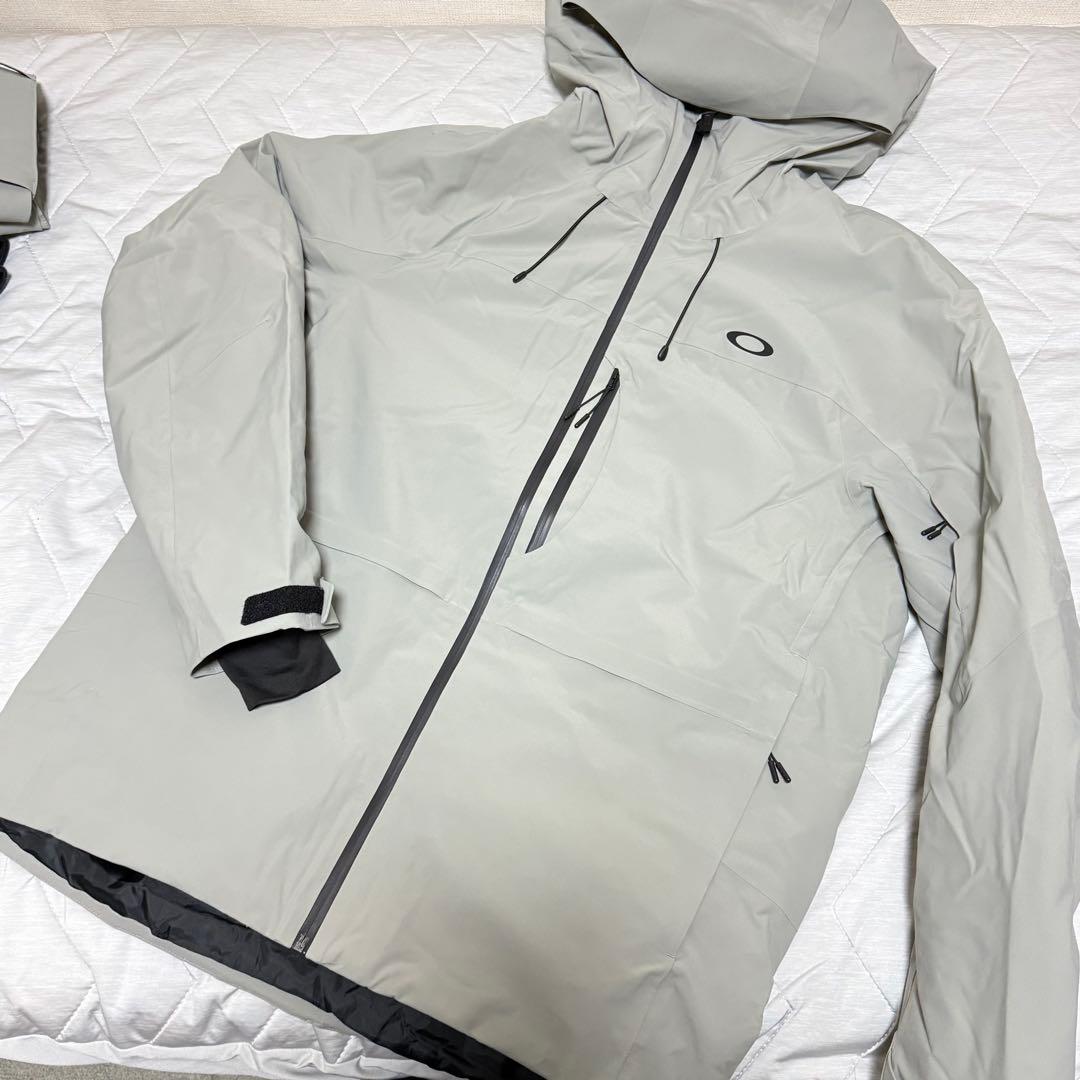 【上下セット】OAKLEY スノーボード ウェア メンズ グレー