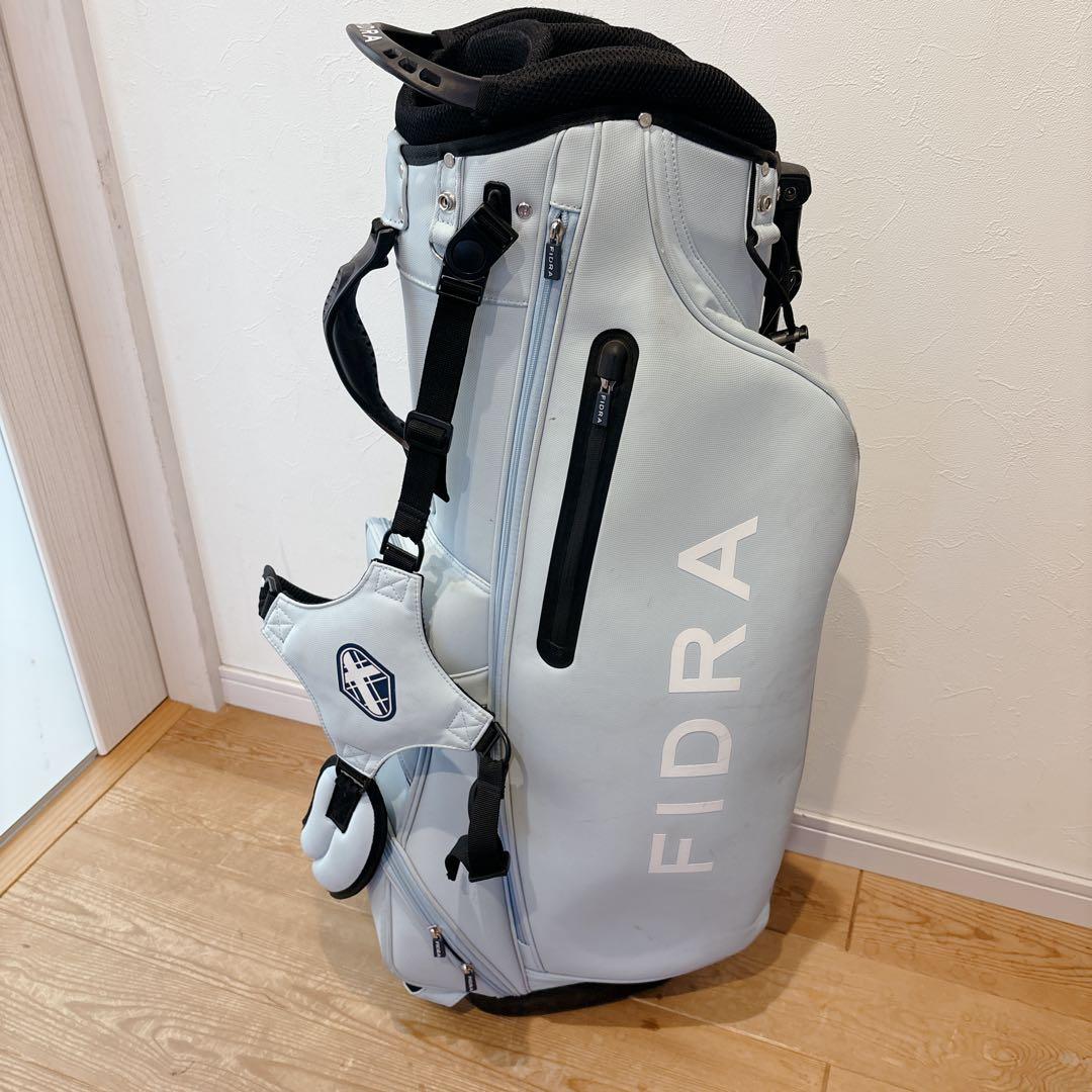 K460 FIDRA スタンド式キャディバッグ サックス フードなし