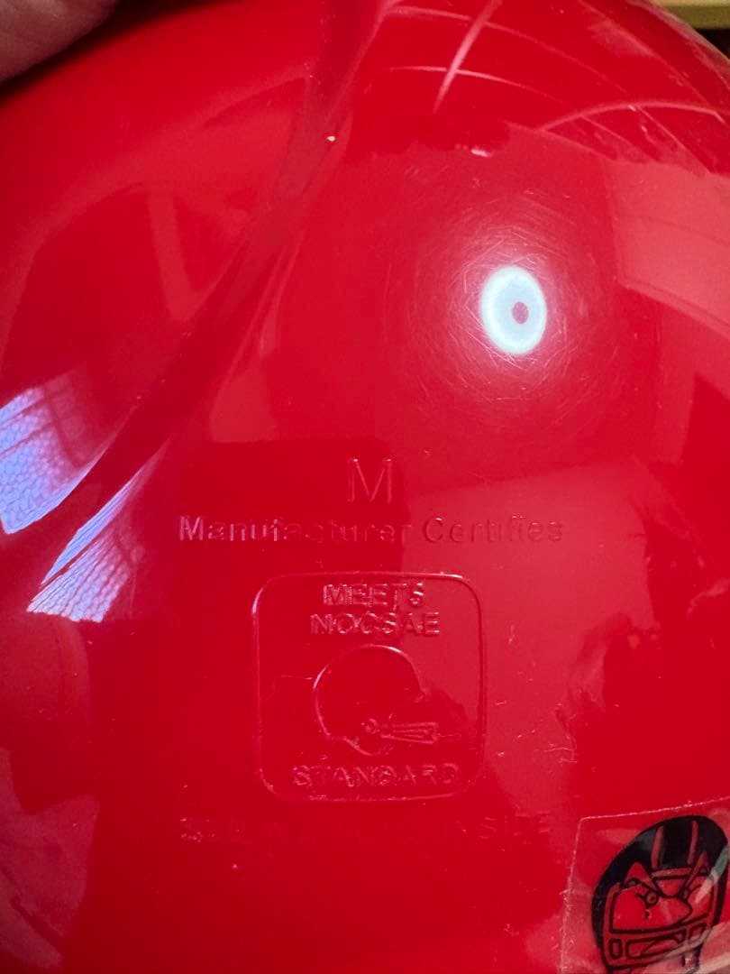 Riddell アメリカンフットボールヘルメット 赤【最終値下げ！】