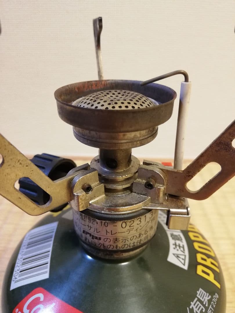 点火確認済　EPIgasの MSSA 型（マイクロ スーパー ストーブ オート）