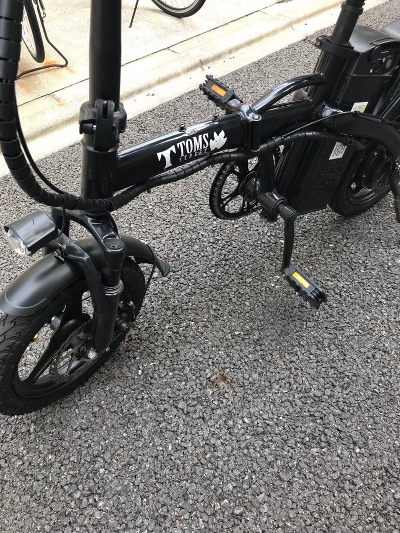T TOMS 電動アシスト自転車 ブラック
