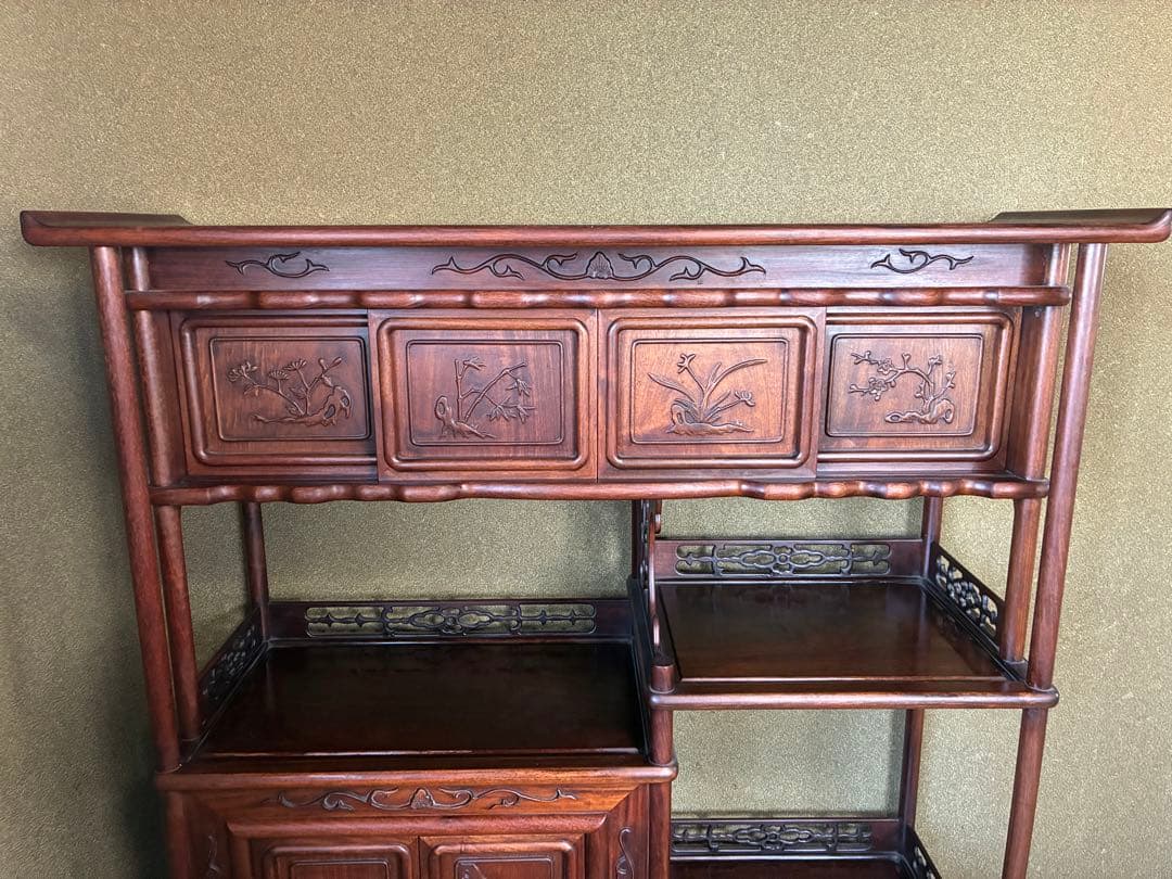 【美品】和風アンティーク 飾り棚 茶箪笥