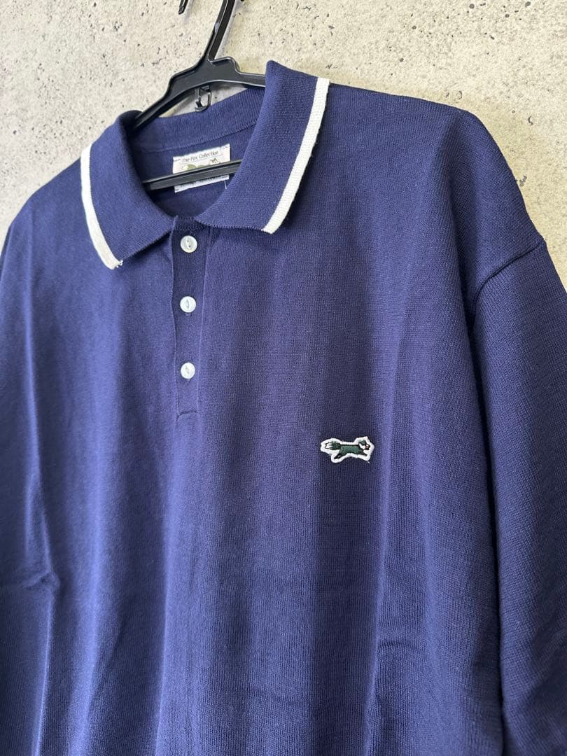 【新品未使用】サイズL メンズ ポロシャツ ネイビー TheFox 2549