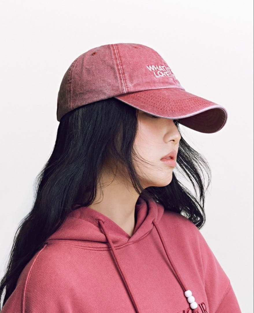 BTS バンタン 公式 POPUP BALL CAP 帽子　赤