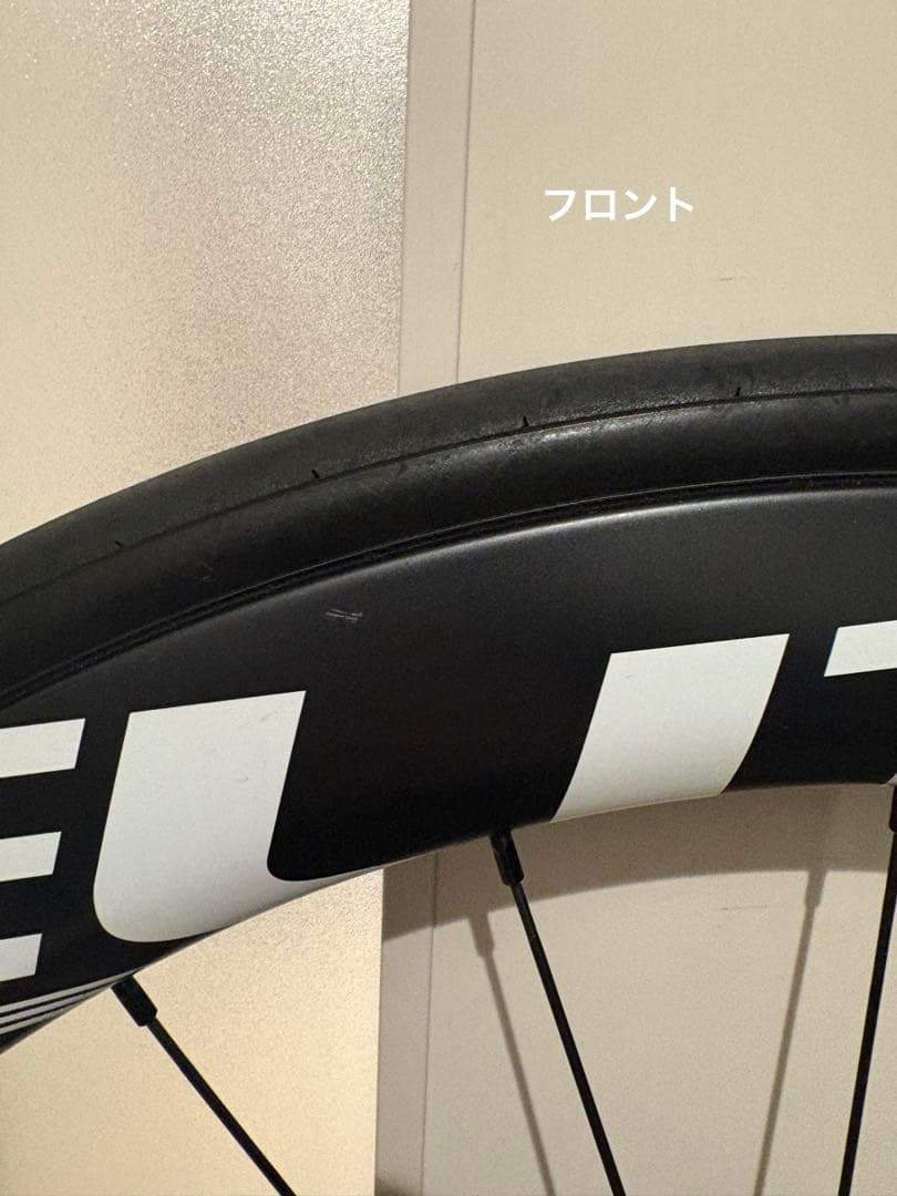 ELITEWHEELS エッジ白デカール　タイヤ付ディスク