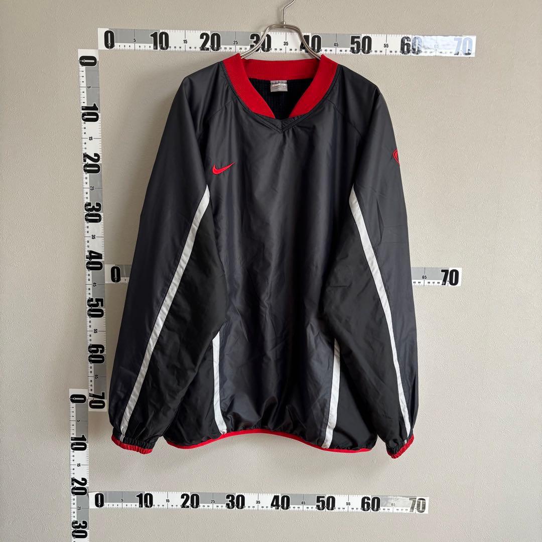 ピステ ナイキ NIKE ナイロンジャケット 黒 赤 白 XL 大きめ ビック