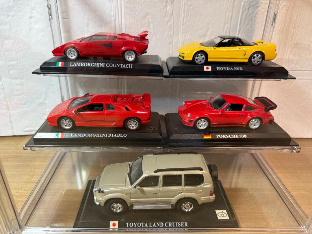 ミニカー5台セット カウンタック NSX ディアブロ ポルシェ ランドクルーザー