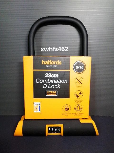 Halfords ハルフォーズ イギリスブランド ダイヤル式ロック Dロック