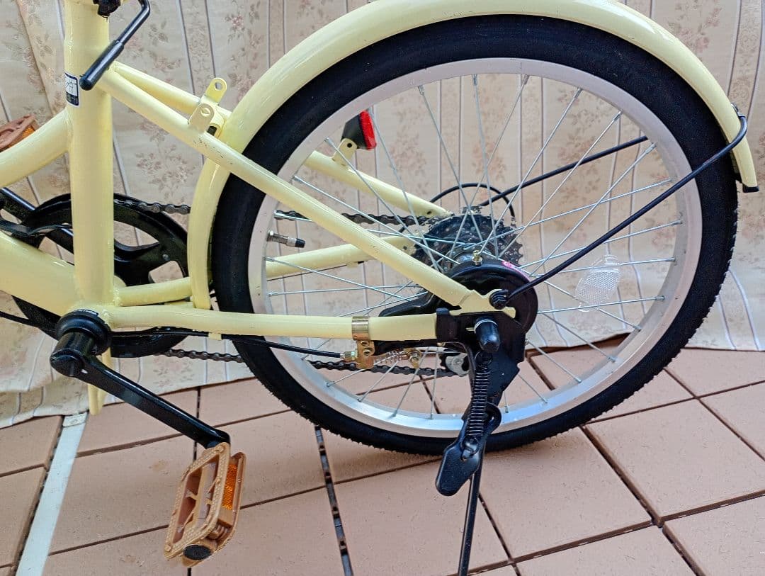 AIJYU 自転車　折りたたみ　20インチ　アイボリー