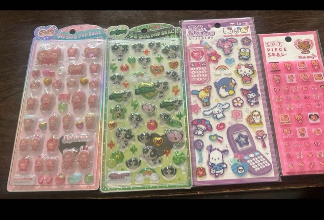 ボンボンドロップシール　正規品　シール モンチッチ　サンリオ　mojojo