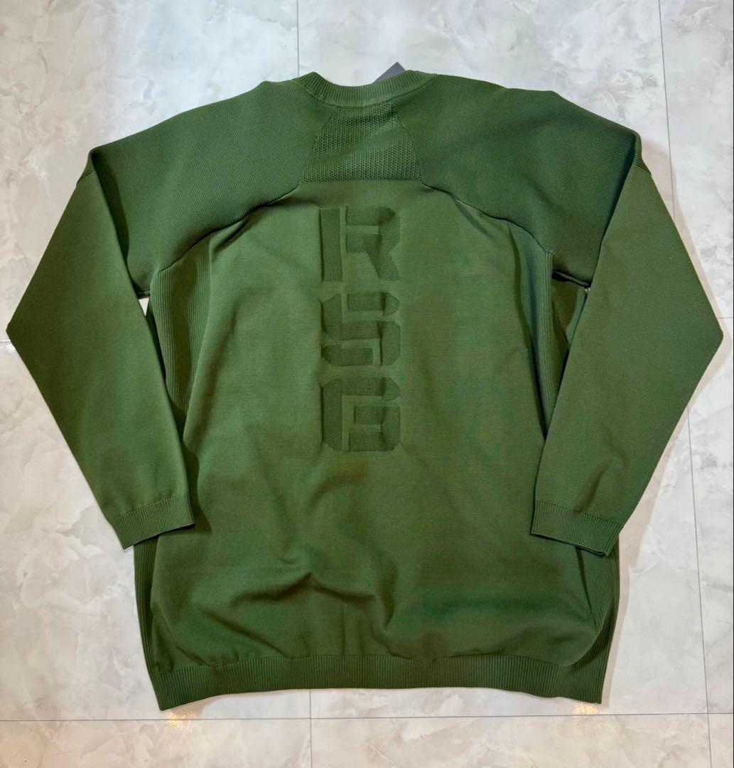 【新品未使用】ラッセルノゴルフ 新作長袖 ニット オリーブ サイズ 7（XXL）