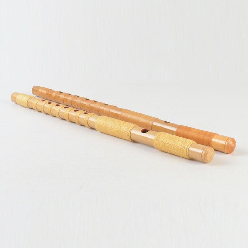 和楽器　木管楽器　横笛　竹笛　袋付　2点まとめて　V　A34