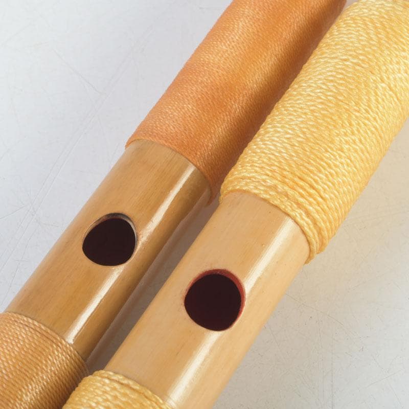 和楽器　木管楽器　横笛　竹笛　袋付　2点まとめて　V　A34