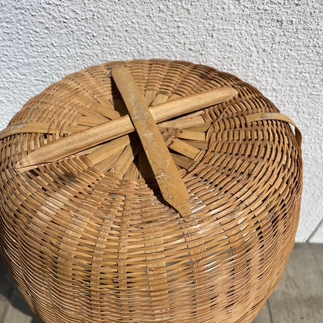 昭和レトロ　竹籠　竹細工❻個セット