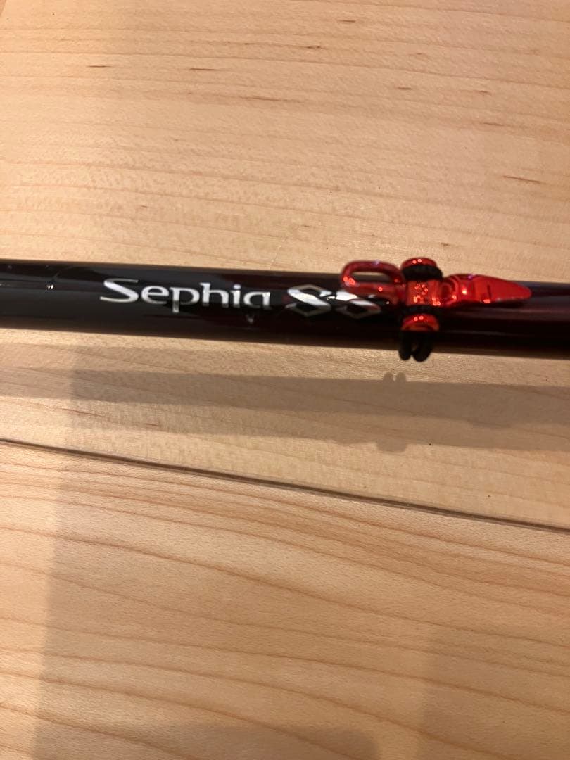 Sephia SS S86M エギングロッド 黒 赤