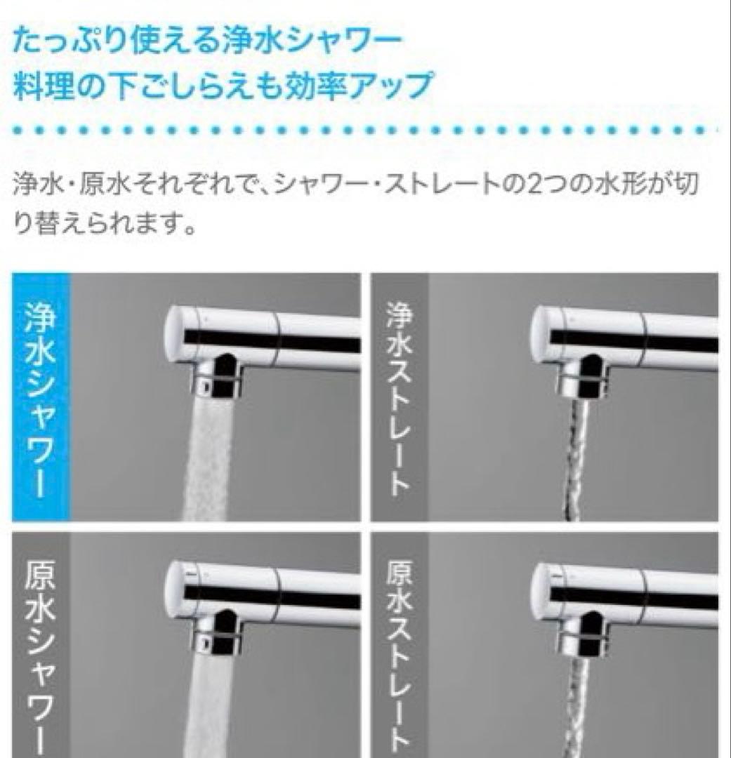 タカギ 蛇口一体型浄水器 シングルレバー混合栓(ワンホール型) LS