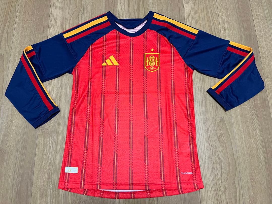 【長袖】⑤2026 スペイン代表 ホーム ユニフォームL 新品
