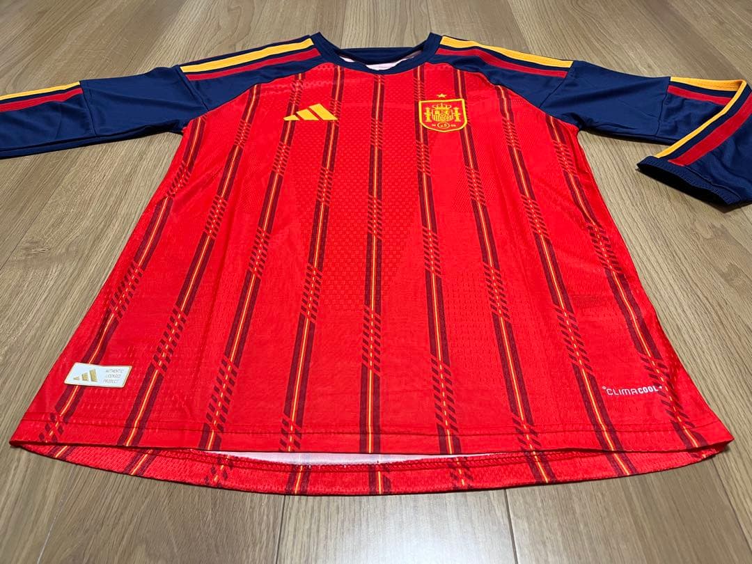【長袖】⑤2026 スペイン代表 ホーム ユニフォームL 新品