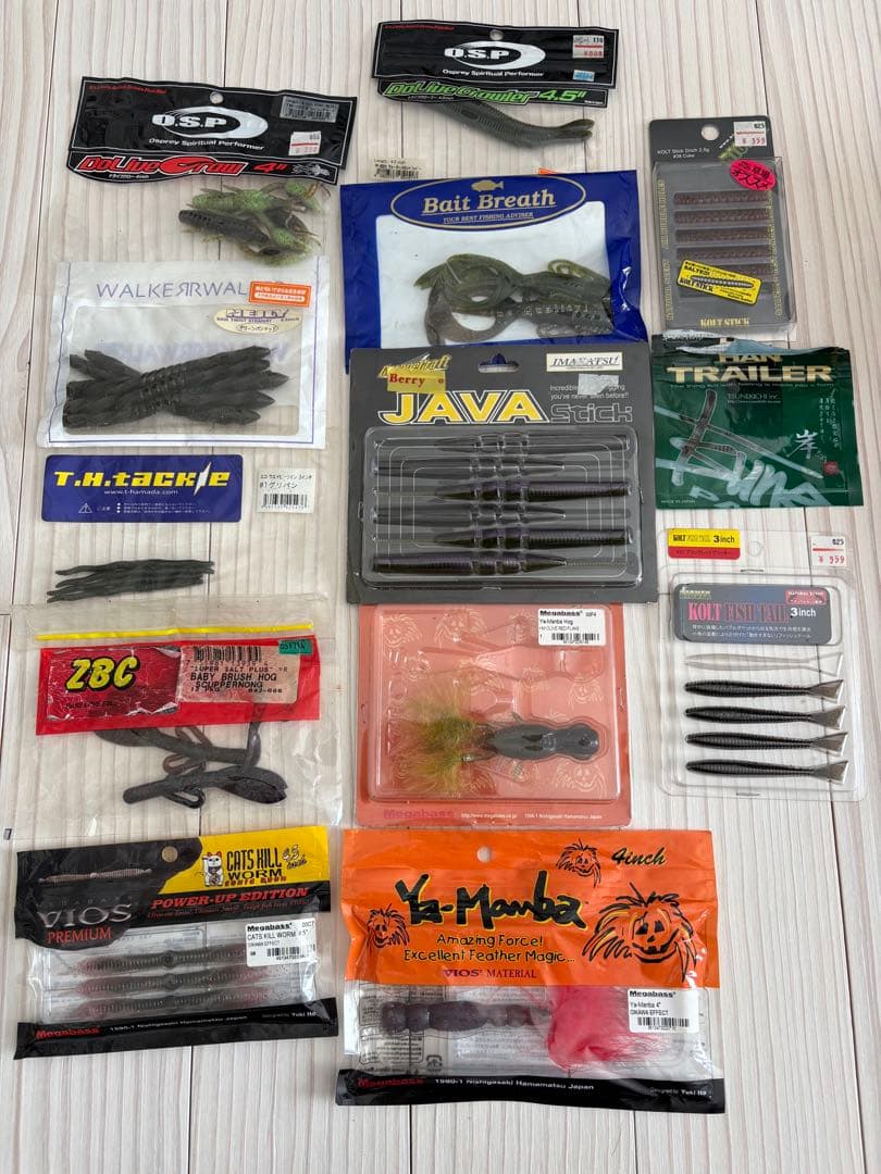バス釣り引退セット　ゲーリーヤマモトその他ワーム